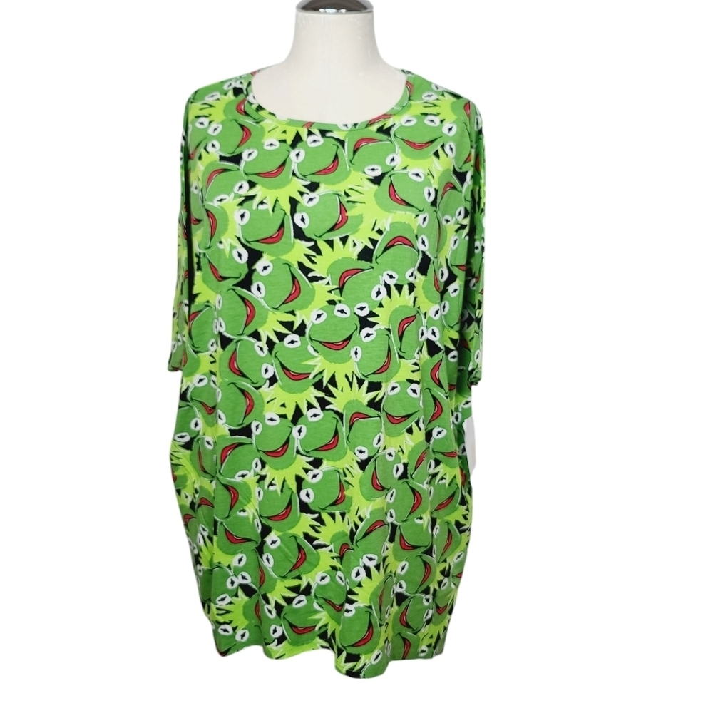 NWT LuLaRoe Disney The Muppets Kermit The Frog Irma Shirt M